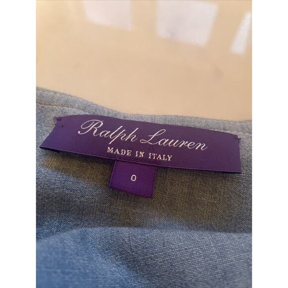 Ralph Lauren Collection Purple Label Chambray Jumpsuit 0 XS S Maxi Dress Romper - Picture 9 of 10